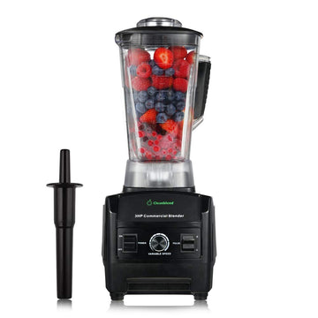 Commercial Blender with 5-Year Full Warranty - 1800W, 3HP, 64oz High-Performance Professional Countertop Blender with