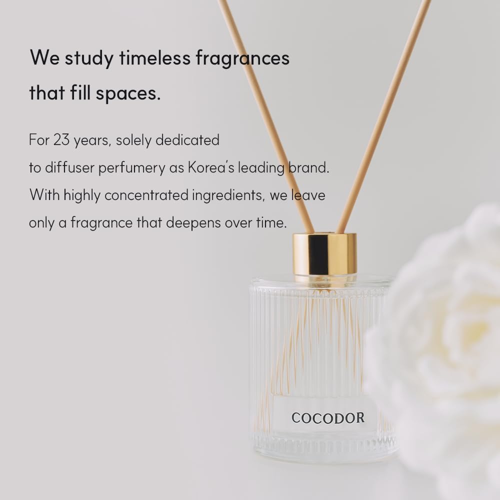 Silk Flower Reed Diffuser Set, Cashmere Vanilla, 6.7 oz Home Décor