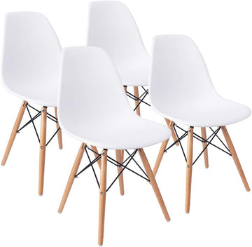 Modern Style Dining Chair Mid Century Modern DSW Chair, Shell Lounge Plastic Chair for Kitchen, Dining, Bedroom