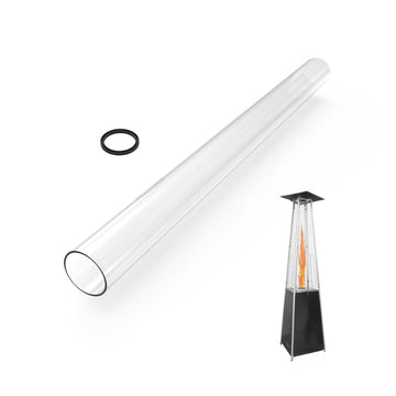 49.5"x4" Patio Heater Glass Tube Fits 87" Pyramid Heaters