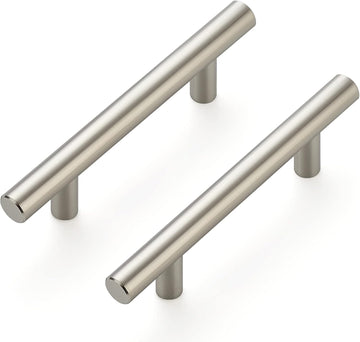10 Pack 5'' Cabinet Pulls Brushed Nickel Stainless Steel Kitchen Drawer Pulls Cabinet Handles 3" Hole Center