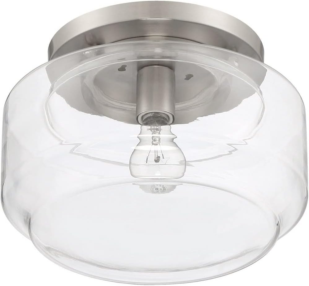 Peri 12" Flushmount Flat Black