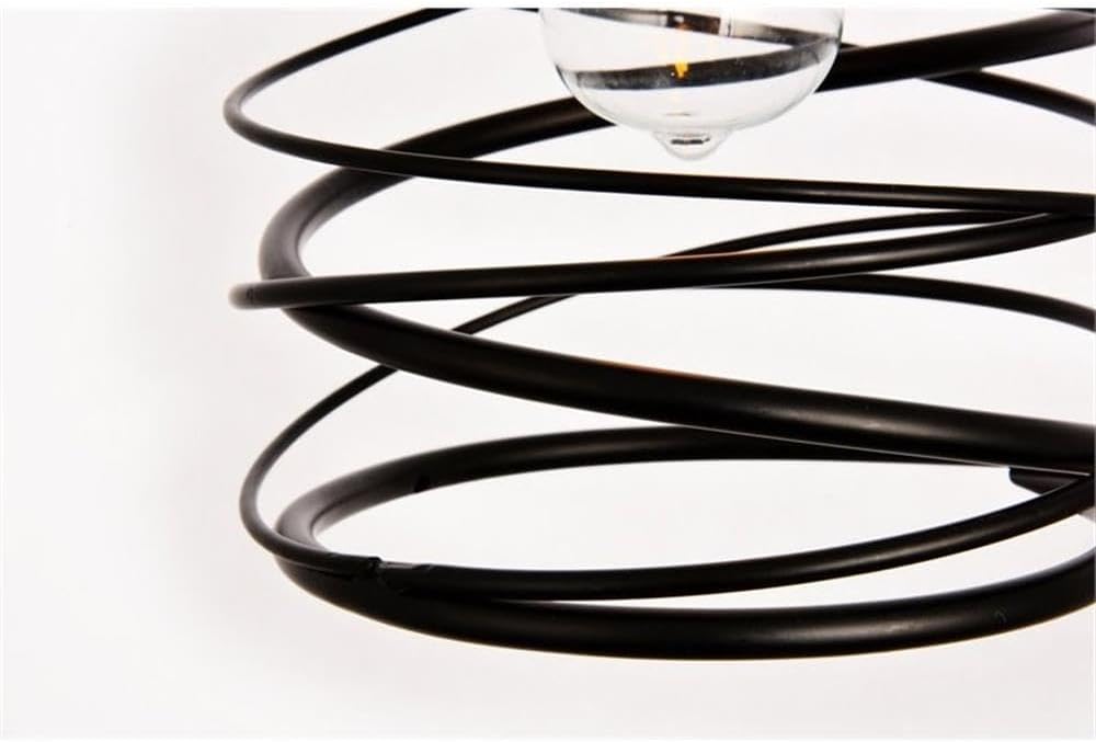 Hopper 1-Light Transitional Metal Pendant in Black