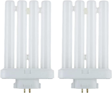 Compact Fluorescent 27W Quad Tube, 6500K Daylight Light FML Light Bulbs with GX10Q-4 Base - 2 Pack