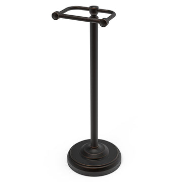 Toilet Paper Holder Stand, Freestanding Toilet Paper Holder, Farmhouse Post Pivoting Toilet Paper Stand with Stable