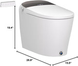 DP7 Smart Toilet with Bidet Built in,Auto Open/Close,Heated Seat,Automatic Flush Bidet Toilet,Night
