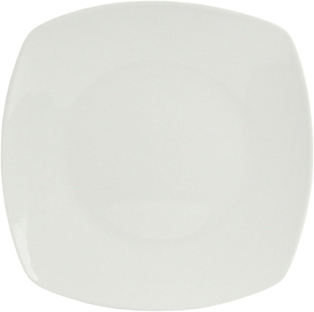Simply Square 16 Piece Dinnerware Set, Porcelain, White