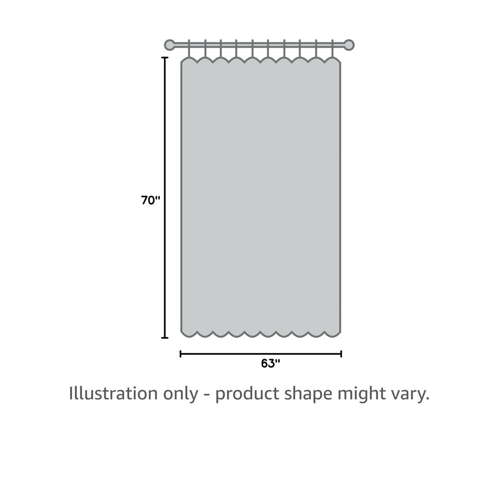 Blackout Curtains, 70 x 63 inch, Light Blue, Set of 2