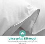 Lightweight All-Season Down Feather Fibers Comforter Queen/Full Duvet Insert for Hot Sleepers/Warm W