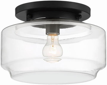 Peri 12" Flushmount Flat Black
