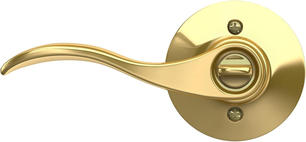 ACC 505 Accent Door Lever, Keyed Entry Lock, Bright Brass