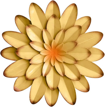 Metal Flowers Wall Decor Indoor Outdoor Metal Wall Art for Farmhouse Home Living Room Bedroom Bathroom Garden Decor