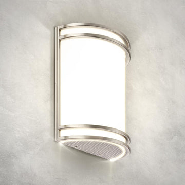 Indoor LED Wall Sconce Lights - 10 Inch 15W Brushed Nickel Modern LED Wall Sconces Hardwired - ETL Dimmable 3000K