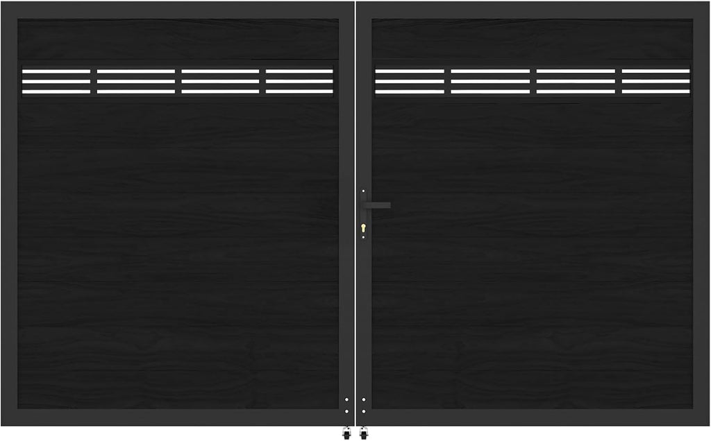 Aluminum Decorative Fence Gate Panel for 6ft(H)*5ft(W) Wood Plastic Composite Privacy Fence Gates - Carved Screen (1 Pcs)
