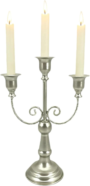 3 Arms Metal Candelabra Gold Candle Holder Vintage Modern Decorative Centerpiece Candlestick Holders for Table