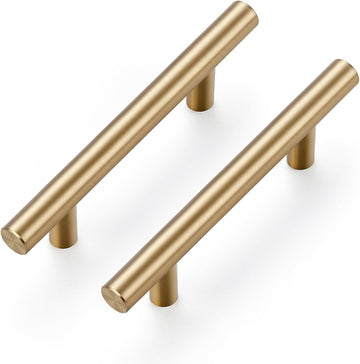 30 Pack 5 Inch Cabinet Pulls Champagne Bronze Stainless Steel Kitchen Drawer Pulls Cabinet Handles 5 InchLength, 3 Inch