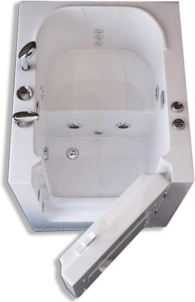 Whirlpool bathtub with door hydrotherapy Walk-in 36.5” x 32.5” 7 jets - Florida