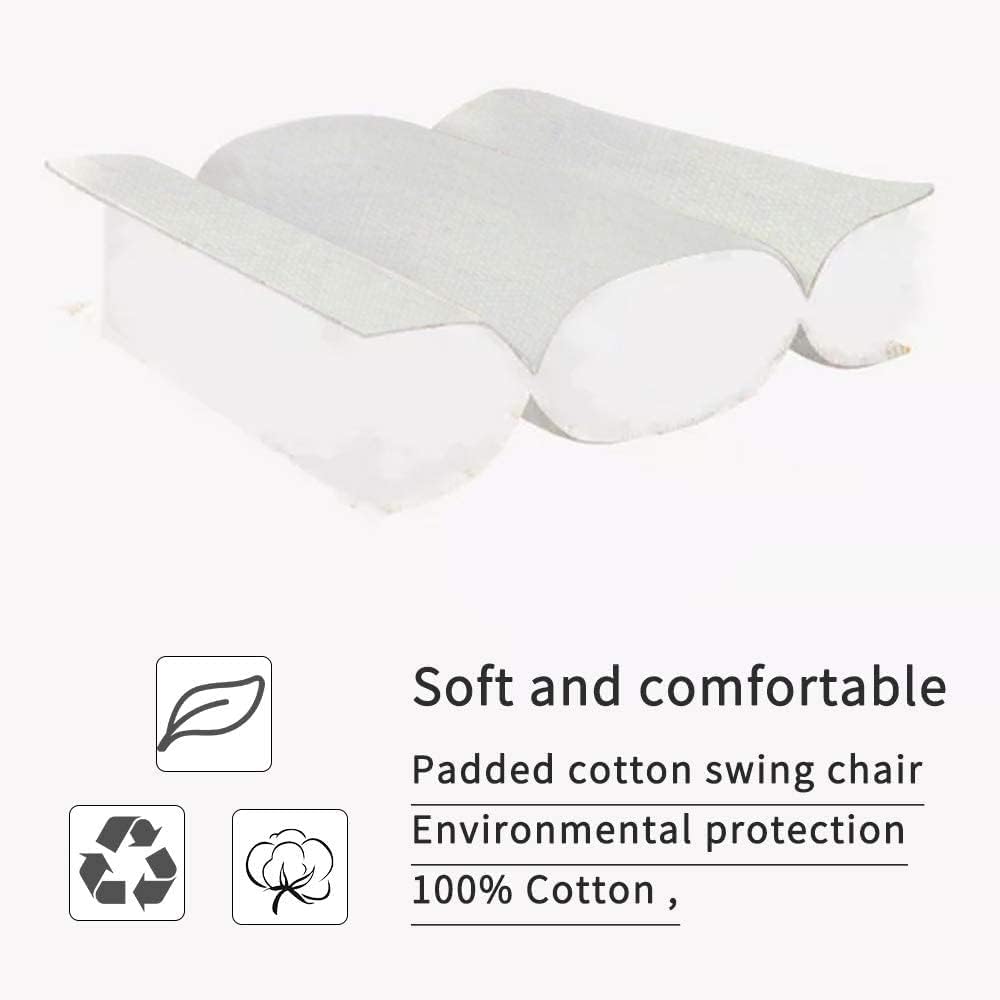 Chair Stand with Large Hanging Padded Indoor Swing,Easy to Assemble Sturdy Hammock Chair with Stand,MAX Capacity up