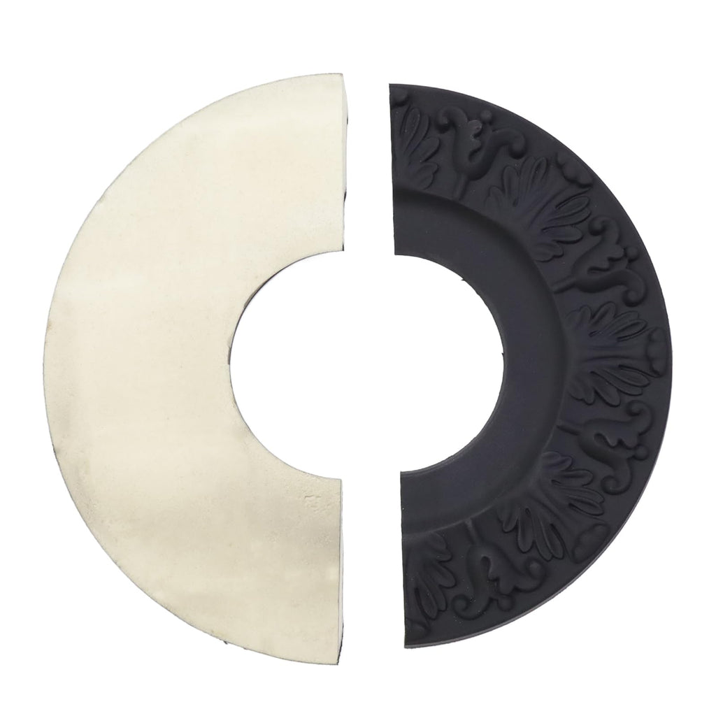 Ceiling Medallion Ring Round Ceiling Light Medallion 10",2PCS Black