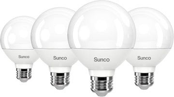 G25 LED Light Bulbs, Globe Vanity Lights for Bathroom High Output, 1000 LM, 11W (100W Equivalent), 5000K Daylight (4 Pack)
