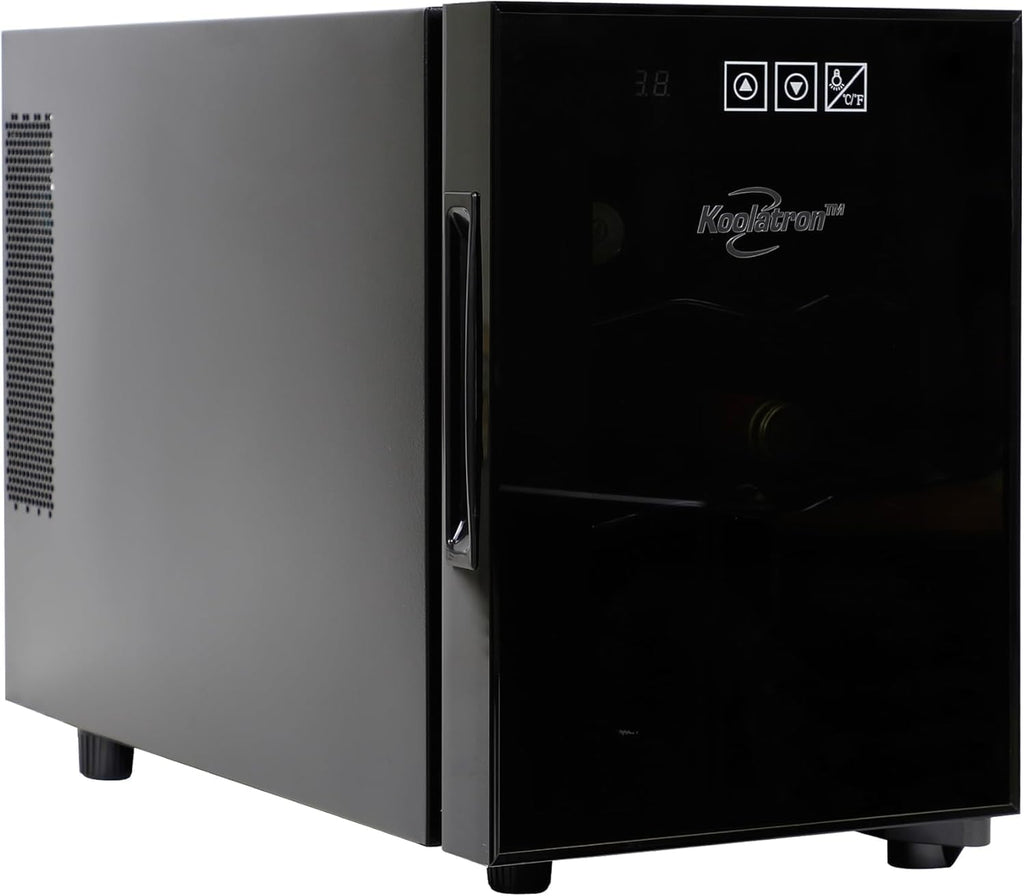 6 Bottle Wine Fridge - Freestanding Wine Cooler with Glass Door, 0.6 cu ft (16 L