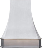 Stainless Steel Wall Mount Range Hood 4 Speed LED Lights