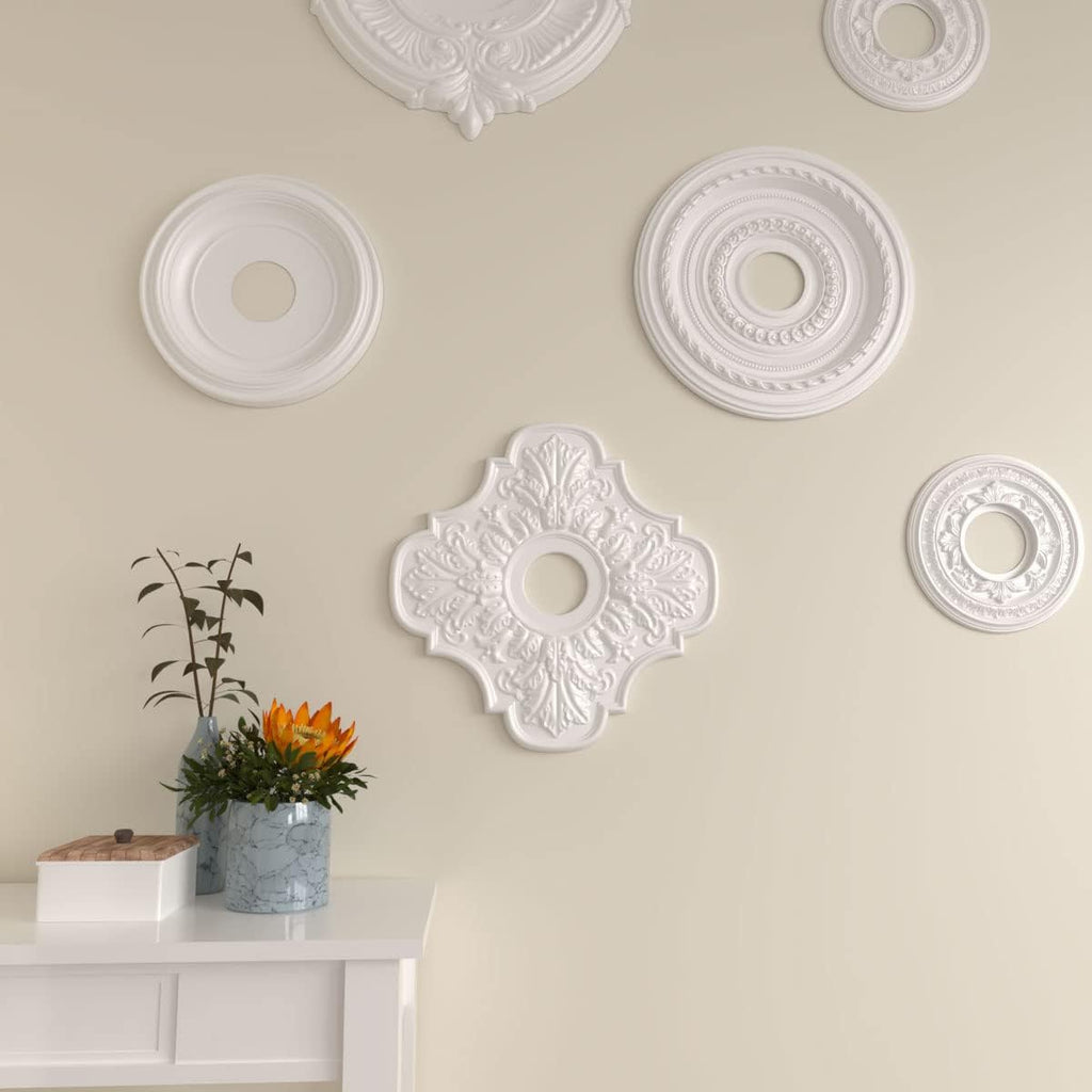 17 3/4"OD x 3 3/4"ID x 1"P Peralta Ceiling Medallion (Fits Canopies up to 4 5/8")