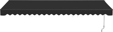 Electric Patio Awning Caribbean Black Frame 16x10 Onyx Black | Retractable sunshade for decks and balconies