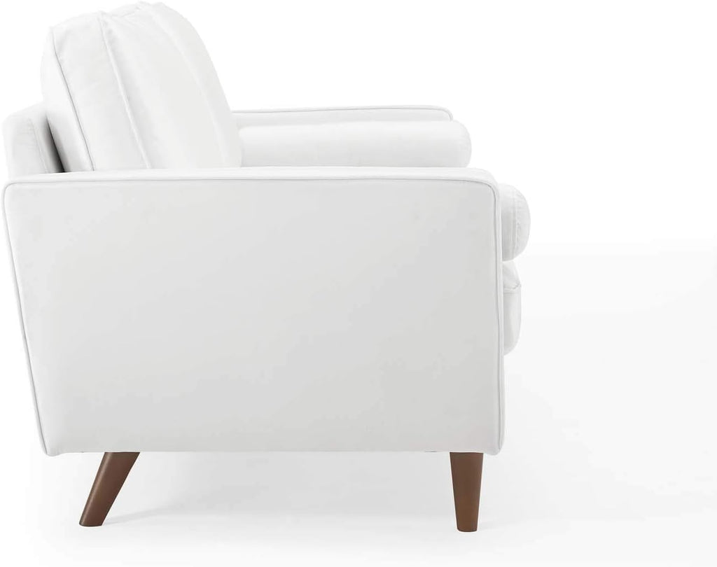 EEI-3764-WHI Valour Performance Velvet Sofa, White