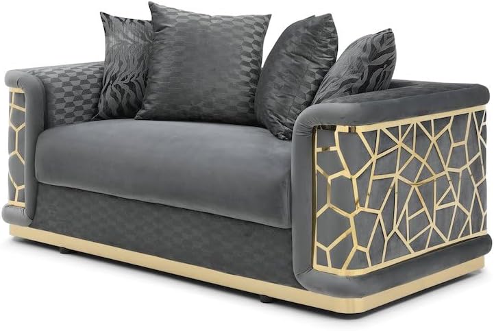Talia G0990A-L Loveseat Dark Gray