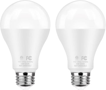 Super Bright LED Light Bulbs, 150 Watt Equivalent, 5000K Daylight White, 2600 High Lumen, E26 Base, Non-Dimmable, A21