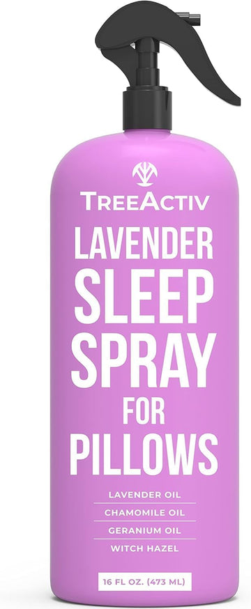 Sleep Spray Calming Lavender Chamomile, Soothing Witch Hazel & Lavender Pillow Spray Air Freshener for Room, Bed - Set of 16