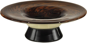 Hand Blown Art Glass Bowl - 12 Inch Decorative Centerpiece