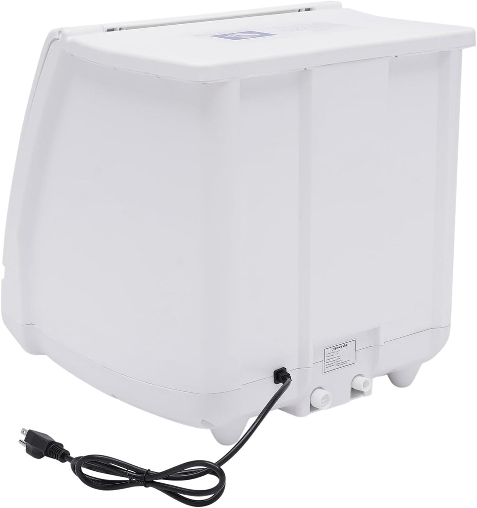 Portable Dishwasher Countertop 6 Place Settings Compact 15.6x15.4x16.9in 5 Functions 161.6°F 55dB Quiet 1.32Gal Water