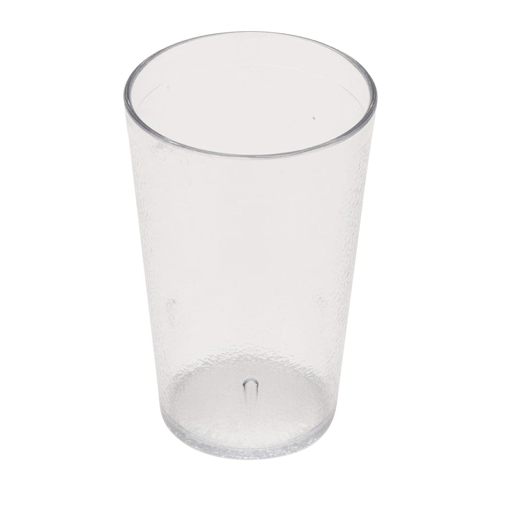 Unbreakable Stackable Restaurant Plastic Tumbler/Cup (Set of 12) 9.5 Ounce Clear | For Restaurants and Home