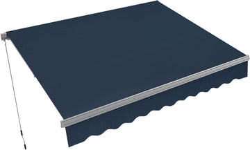 Patio Awning 10x8 Feet Sunshade Canopy for Manual Retractable Awnings, with Aluminum Frame and 280G Polyester Fabric