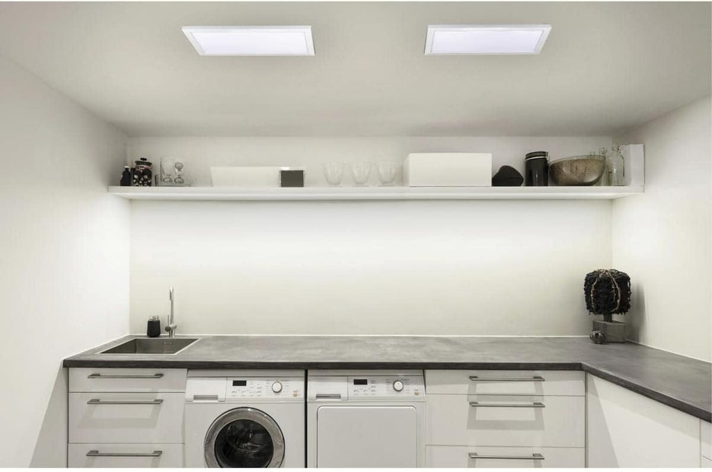 LED Flush Mount, 0.75x23.50x23.50, White Finish