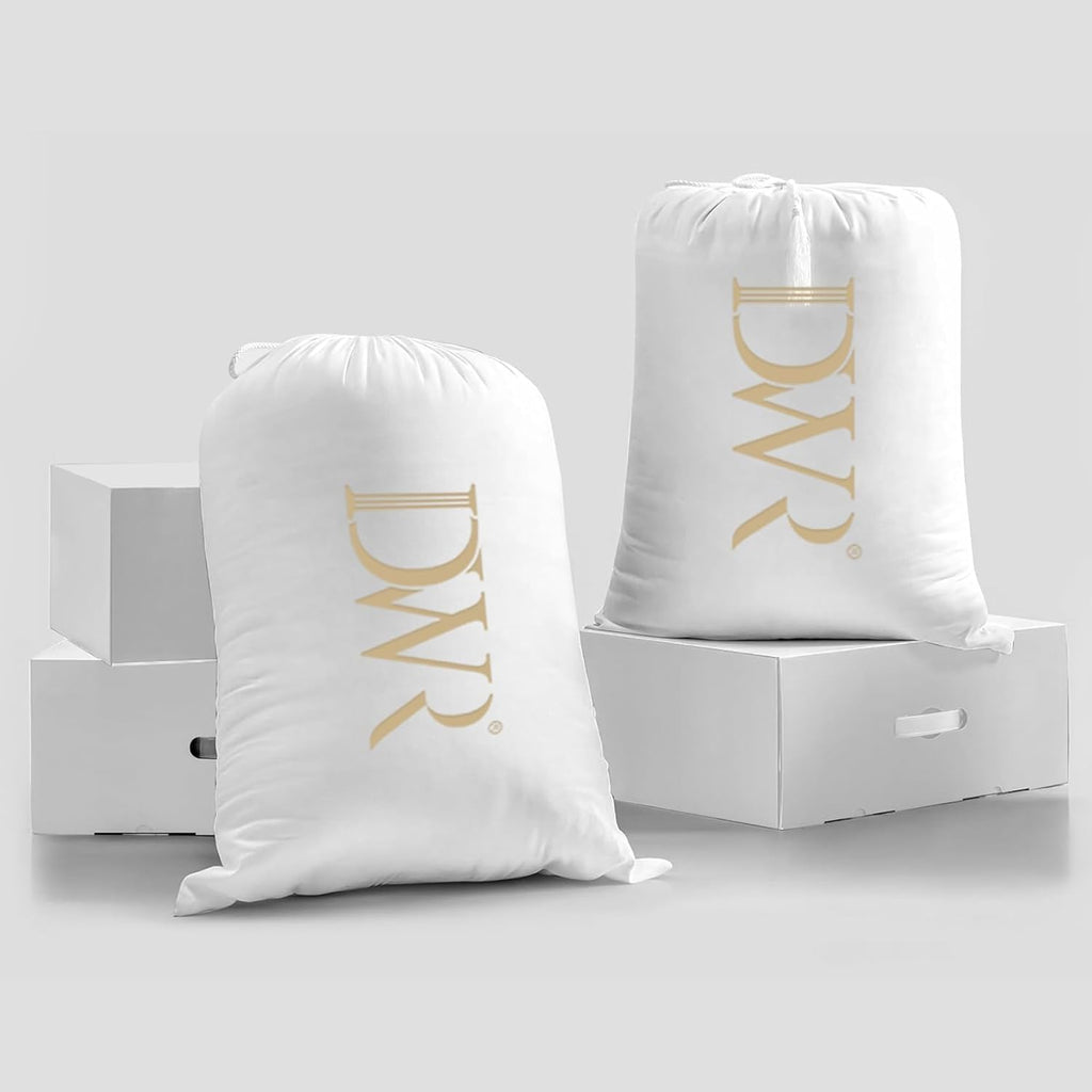 Luxury Oversized King Down Feather Fibers Comforter, Soft Cotton Blend Cover, High Fill Power Medium