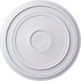 Traditional Reece Ceiling Medallion, 24 3/8"OD x 1 1/8"P (Fits Canopies up to 5 7/8"), Factory Prime