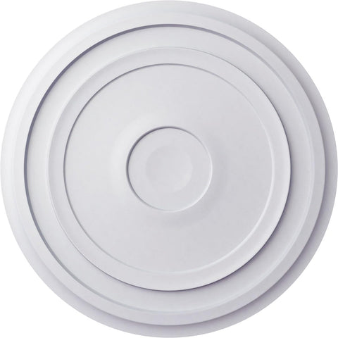 Traditional Reece Ceiling Medallion, 24 3/8"OD x 1 1/8"P (Fits Canopies up to 5 7/8"), Factory Prime
