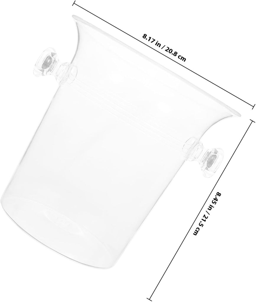 Acrylic Ice Bucket for Bar and Pub, Beer Storage Container