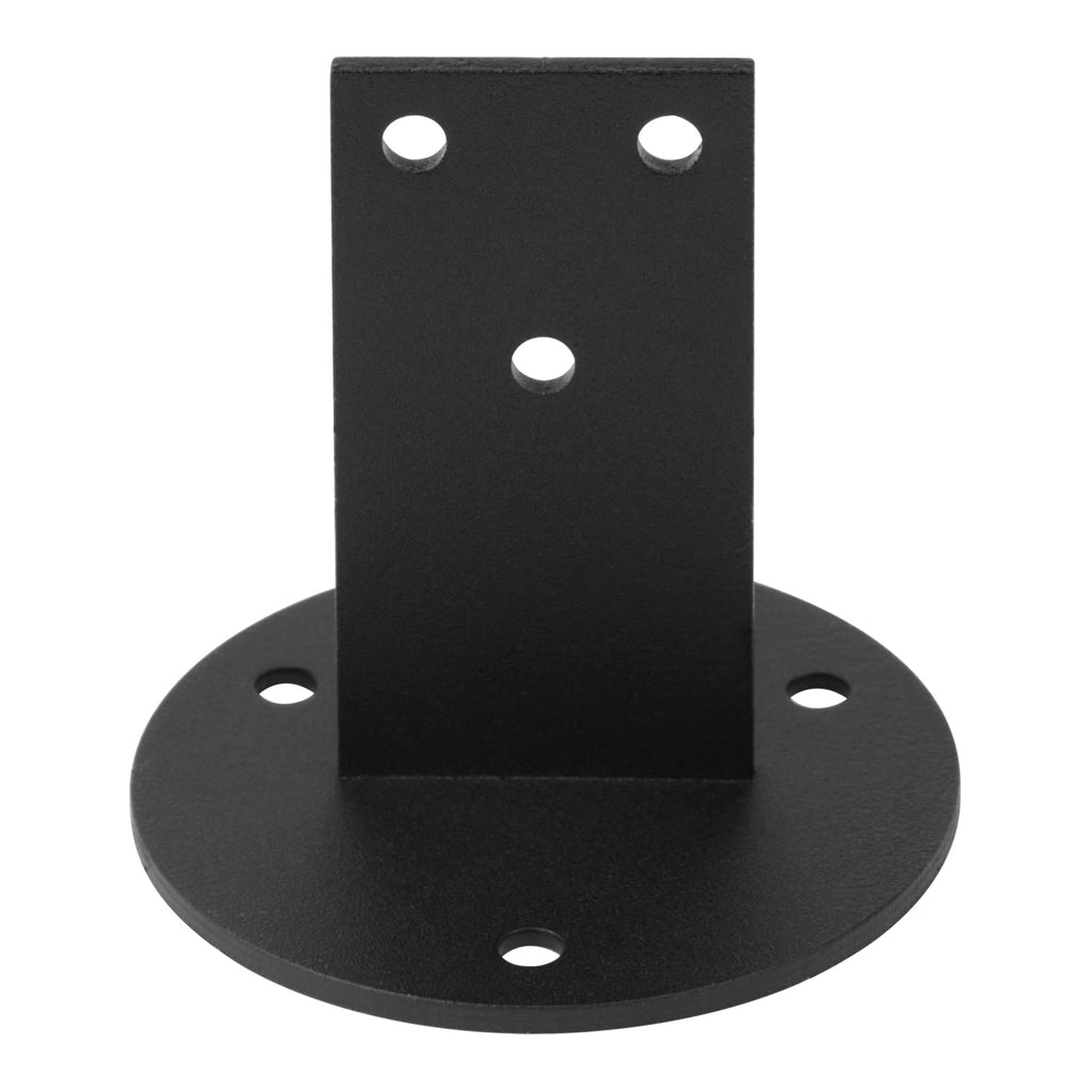 8 Pack Stair Flat Handrail Bracket, Wall Mount, Black Stainless Steel
