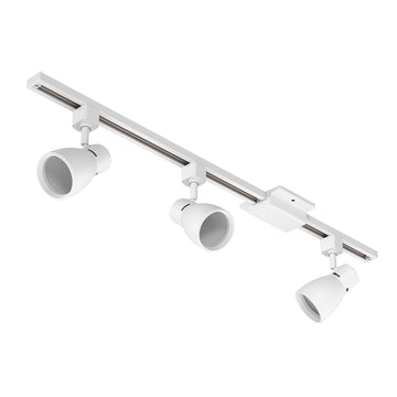 Luma Collection 3-Light 48in Field Cuttable LED Track Lighting Kit with 3 E26 Base Socket (Lamp Sold Separately)