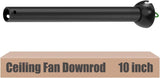Black 10 inch ceiling fan downrod
