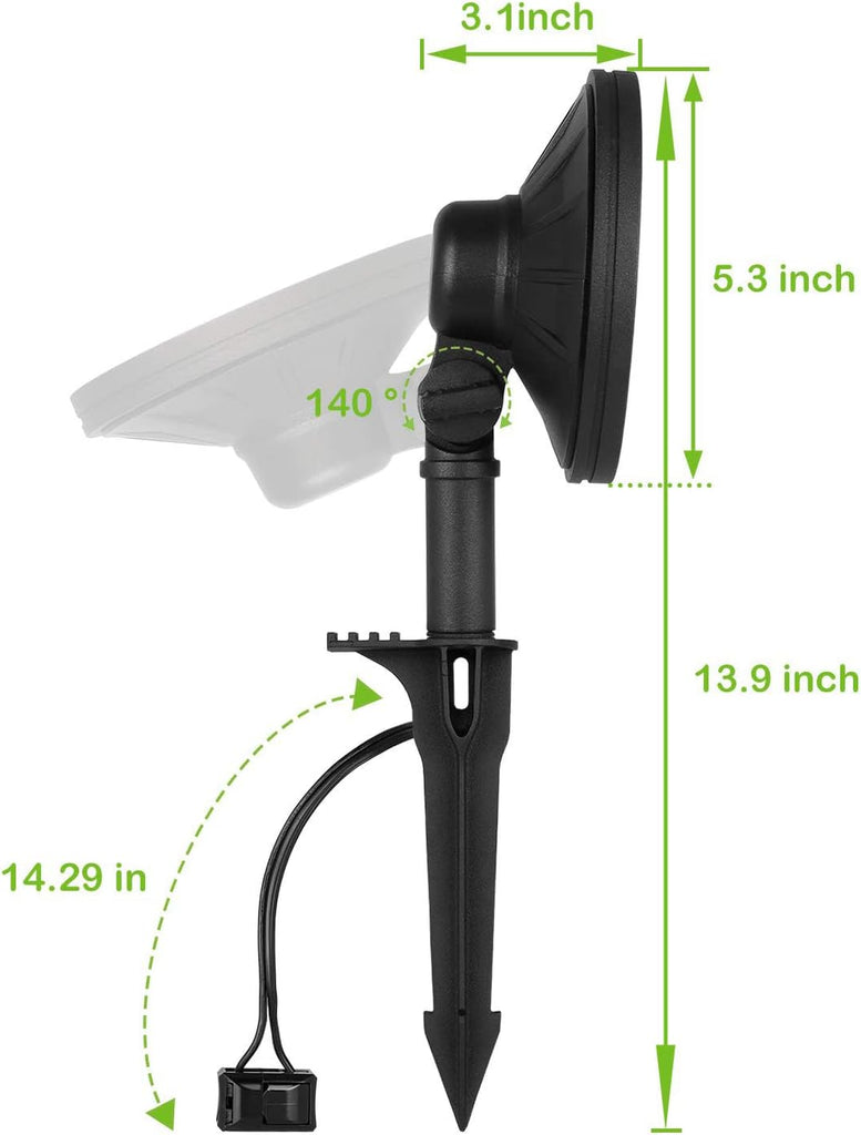 Low Voltage LED Landscape Wall Wash Light, Outdoor Spotlights | Die-Cast Aluminum, Waterproof Low Voltage Landscape