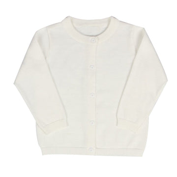 Baby Boys Girls Button-Down Cardigan Toddler Cotton Knit Sweater White 110