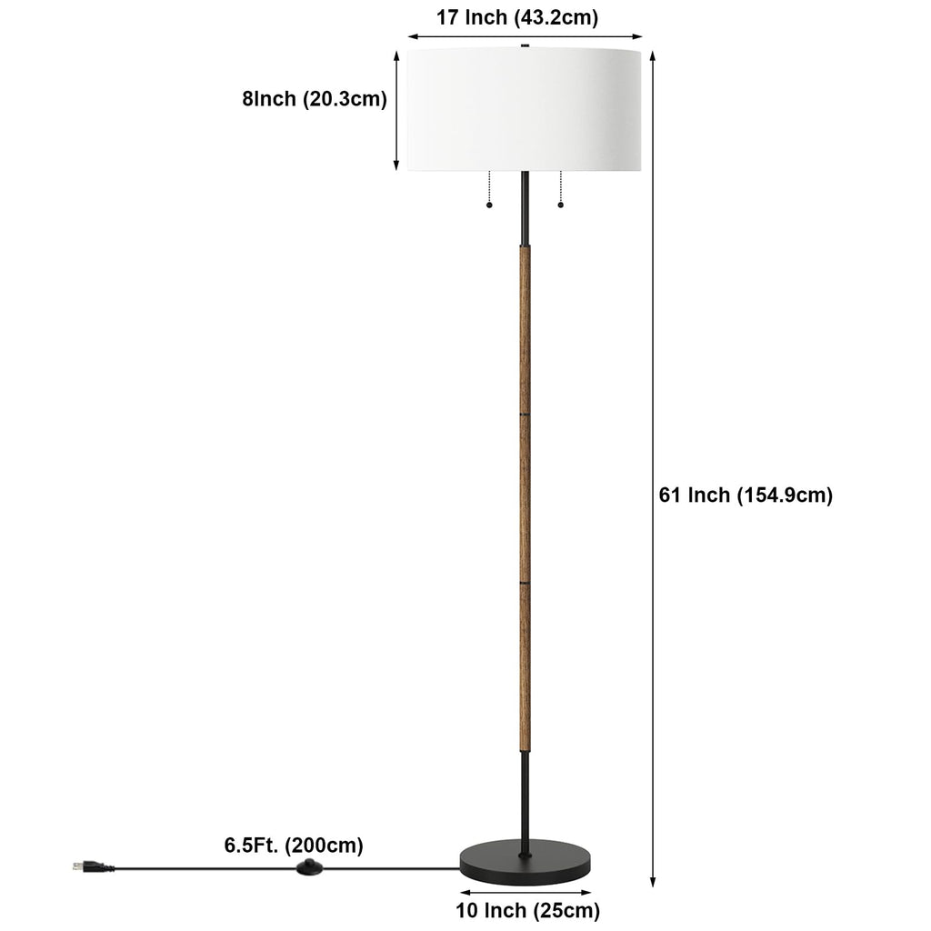 3 Color Temp Mid Century Floor Lamp