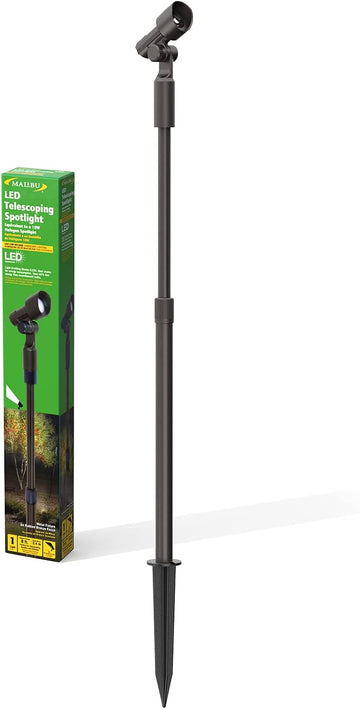 Low Voltage LED Telescoping Spotlight Wall Light Outdoor Spotlight Waterproof Lighting for Driveway, Yard, Lawn