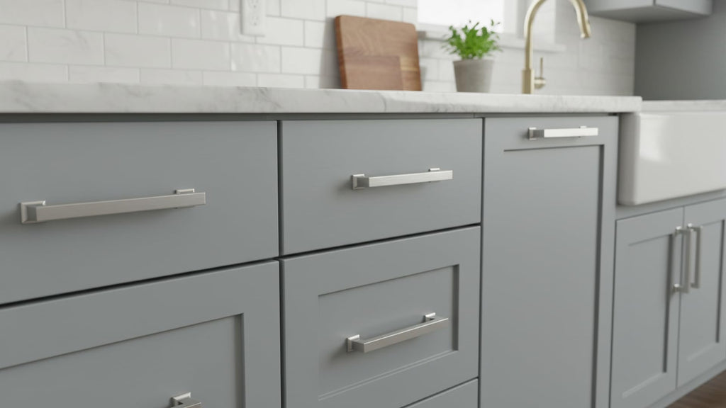 6" Brushed Satin Nickel Cabinet Pulls 10 Pack, AL3046SN