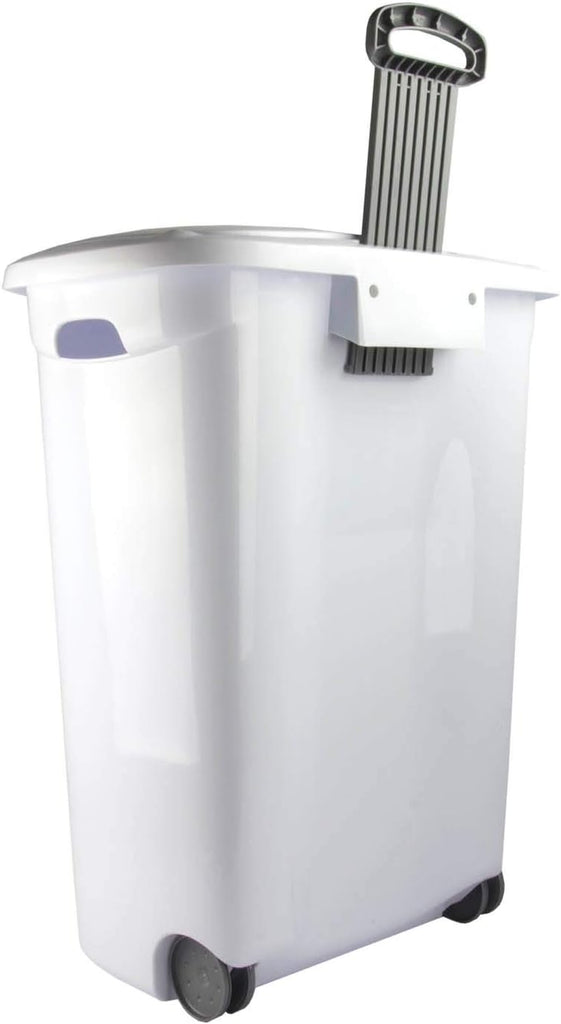Ultra Wheeled Laundry Hamper with Lid, Handle and Wheels for Easy Rolling of Clothes to and from the Laundry Room